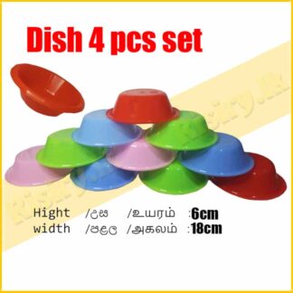 4 pcs plastic dish set