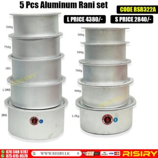5 Pcs Aluminum Rani set S/L