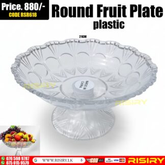 Round fruit plate